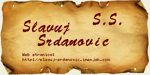 Slavuj Srdanović vizit kartica